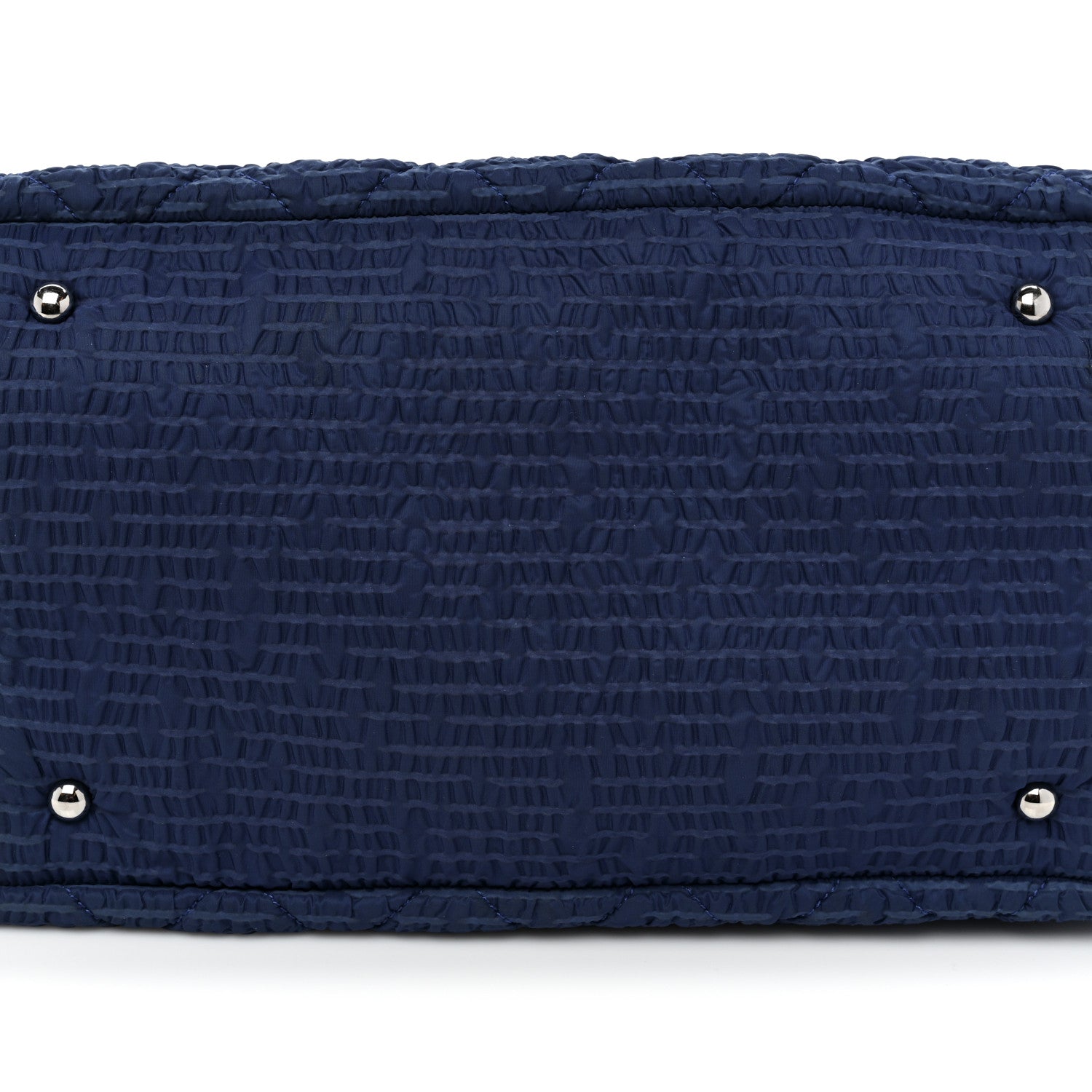 Chanel Nylon Patent Quilted CC Accordion Flap Bag Blue 18 of 18