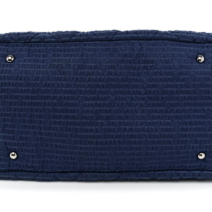 Chanel Nylon Patent Quilted CC Accordion Flap Bag Blue 18 of 18