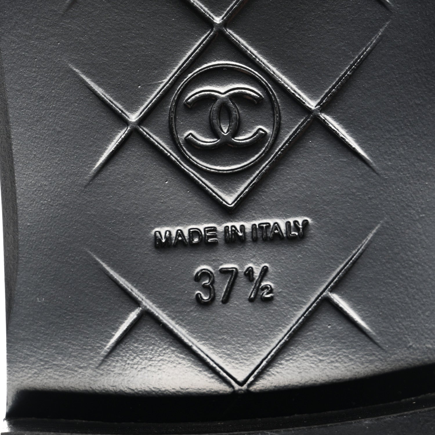 Chanel Lambskin Quilted CC Turnlock Loafers 37.5 Black 6 of 9