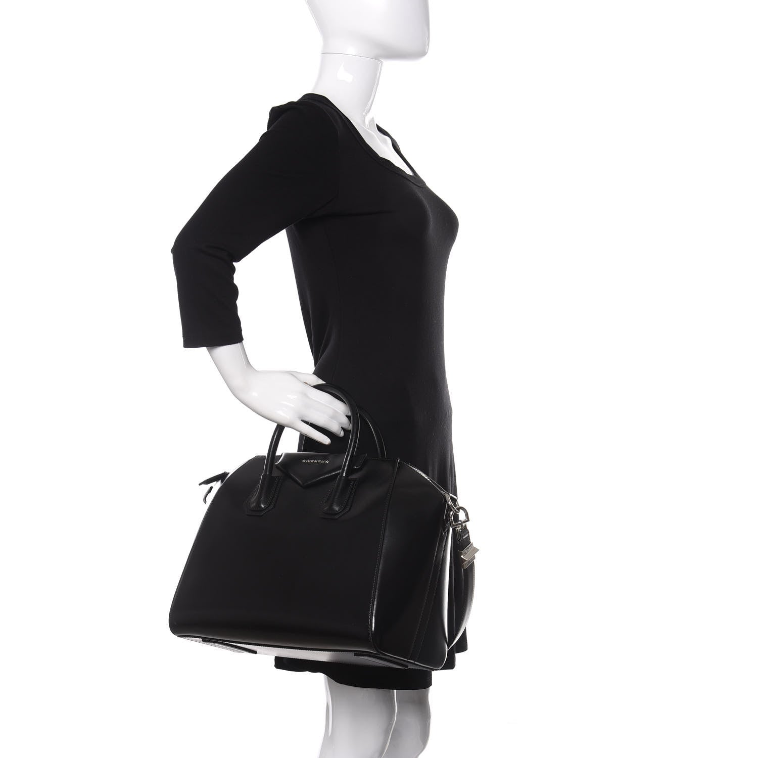 Givenchy Shiny Lord Calfskin Medium Antigona Black 3 of 11