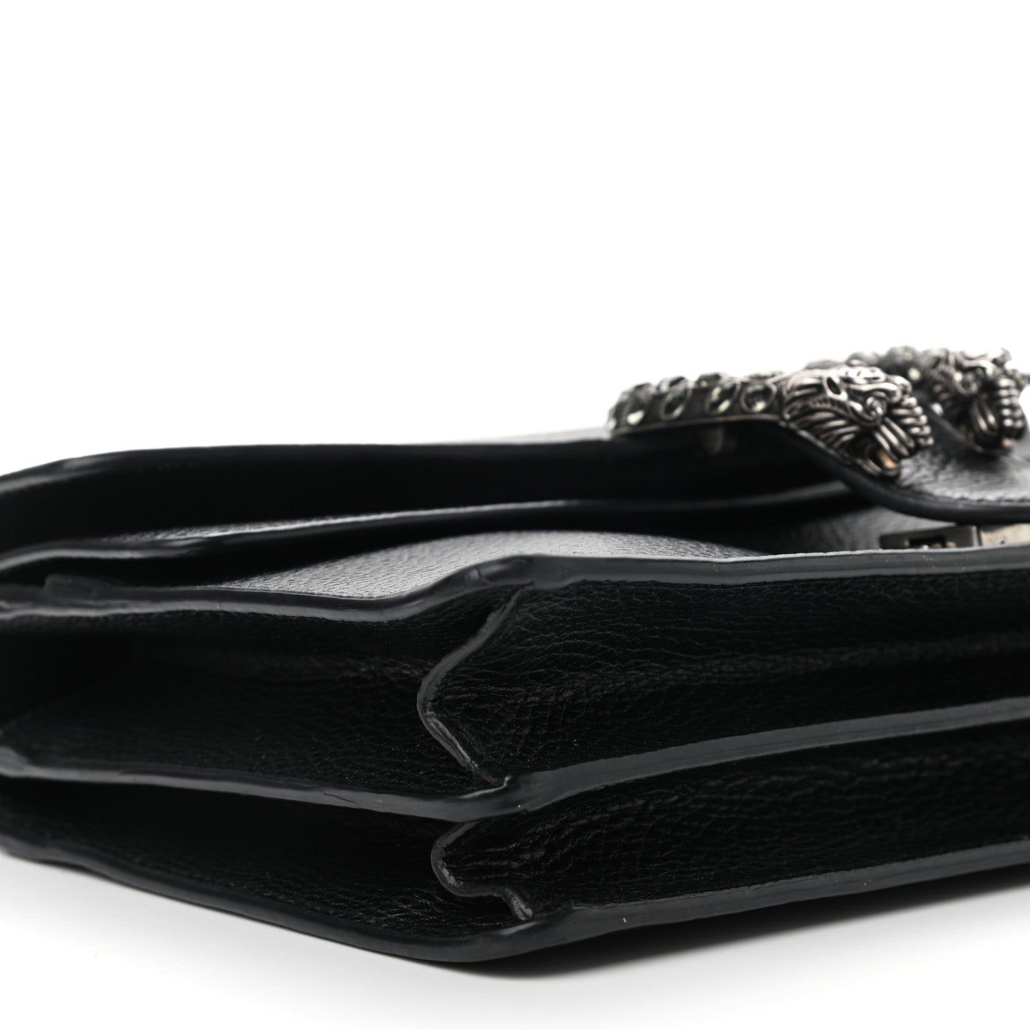 Gucci Pebbled Calfskin Small Dionysus Shoulder Bag Black 9 of 10