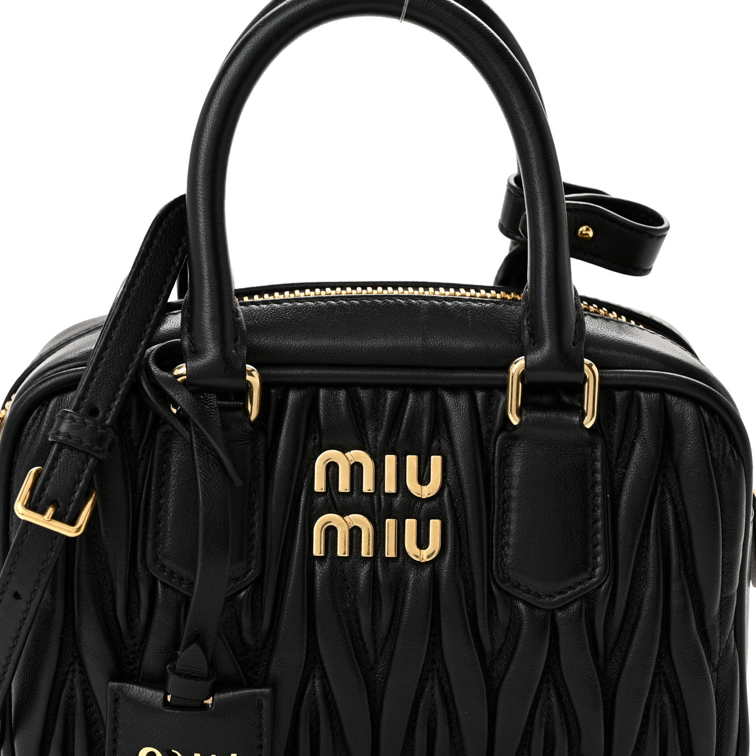 Miu Miu Nappa Matelasse Small Arcadie Black 7 of 10