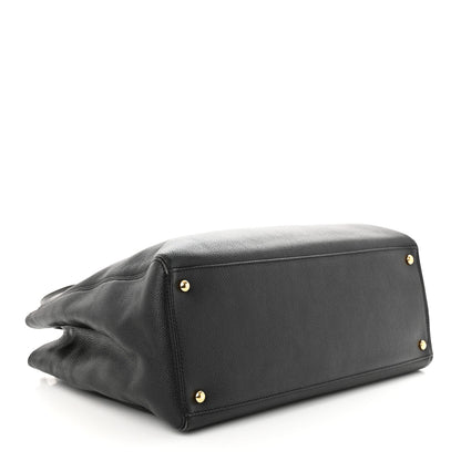 Chanel Calfskin Cerf Executive Shopper Tote Black 4 of 12