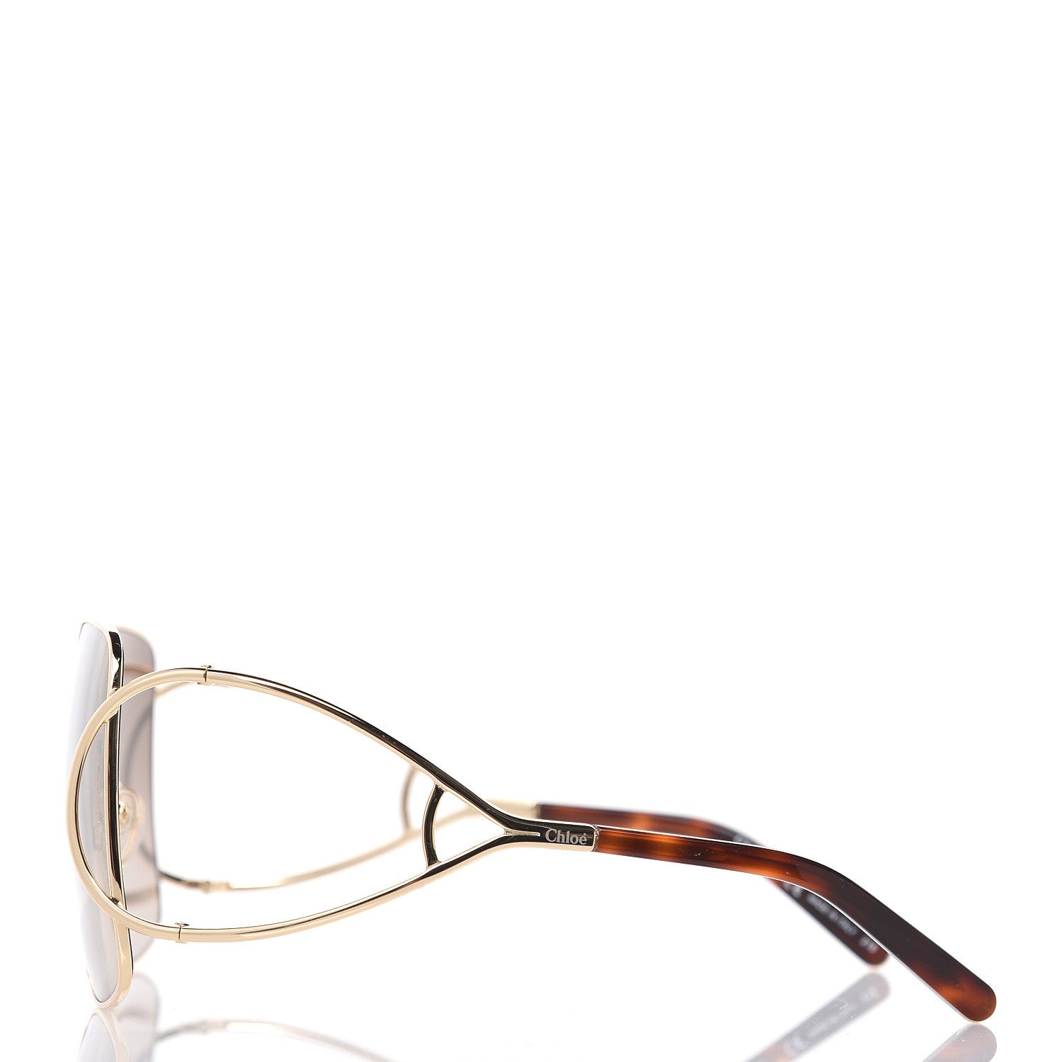 Chloe Jackson Oversized Square Sunglasses CE135S Gold 2 of 7