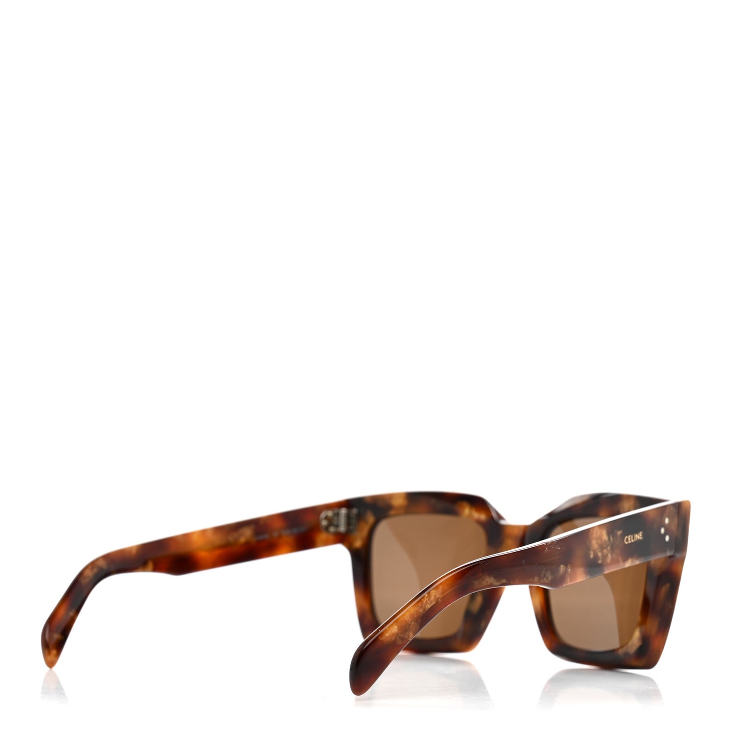 Acetate Square Sunglasses CL40130I Havana