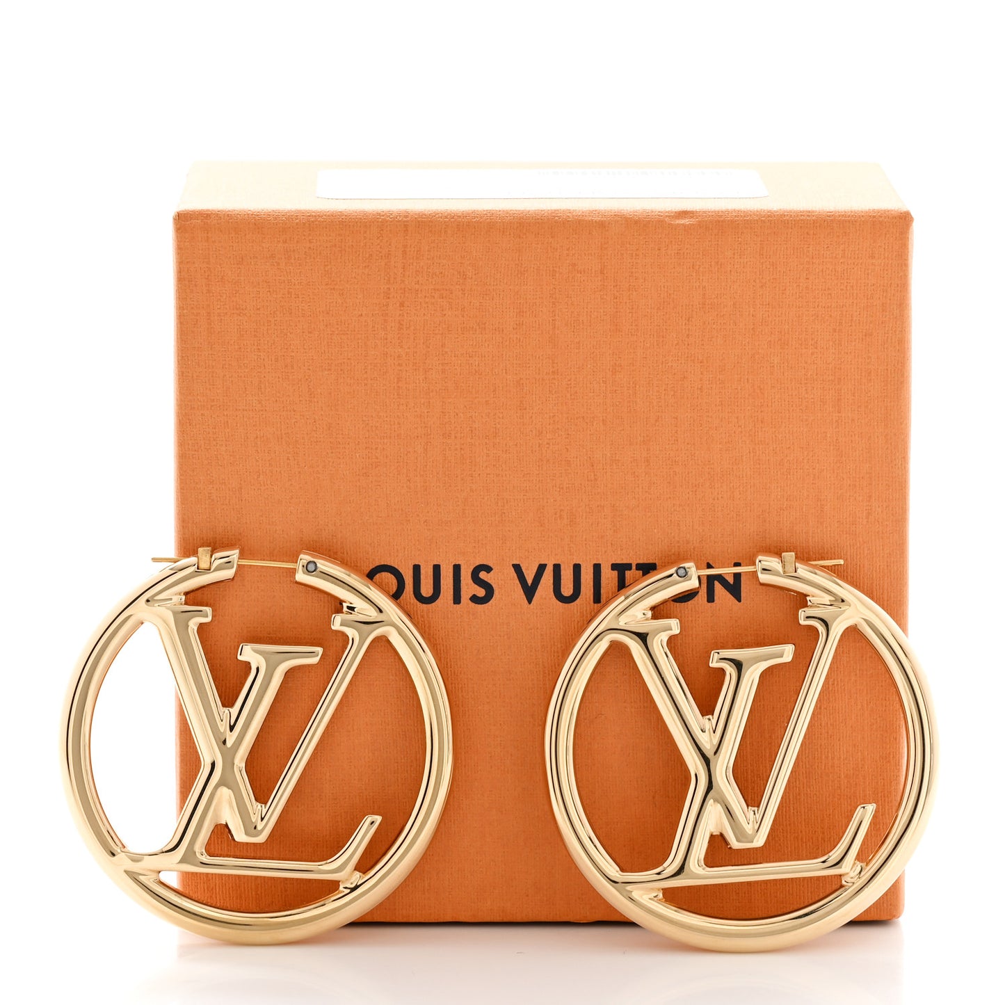 Metal Louise Hoop Earrings Gold