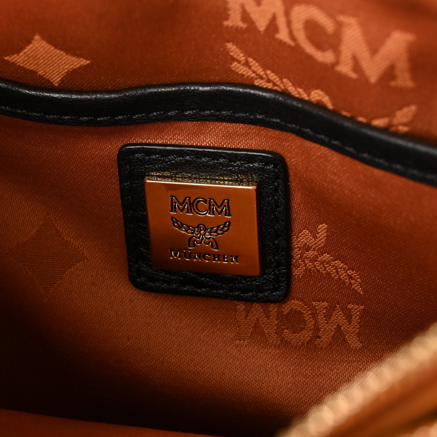 Visetos Mini Camera Crossbody Bag Cognac