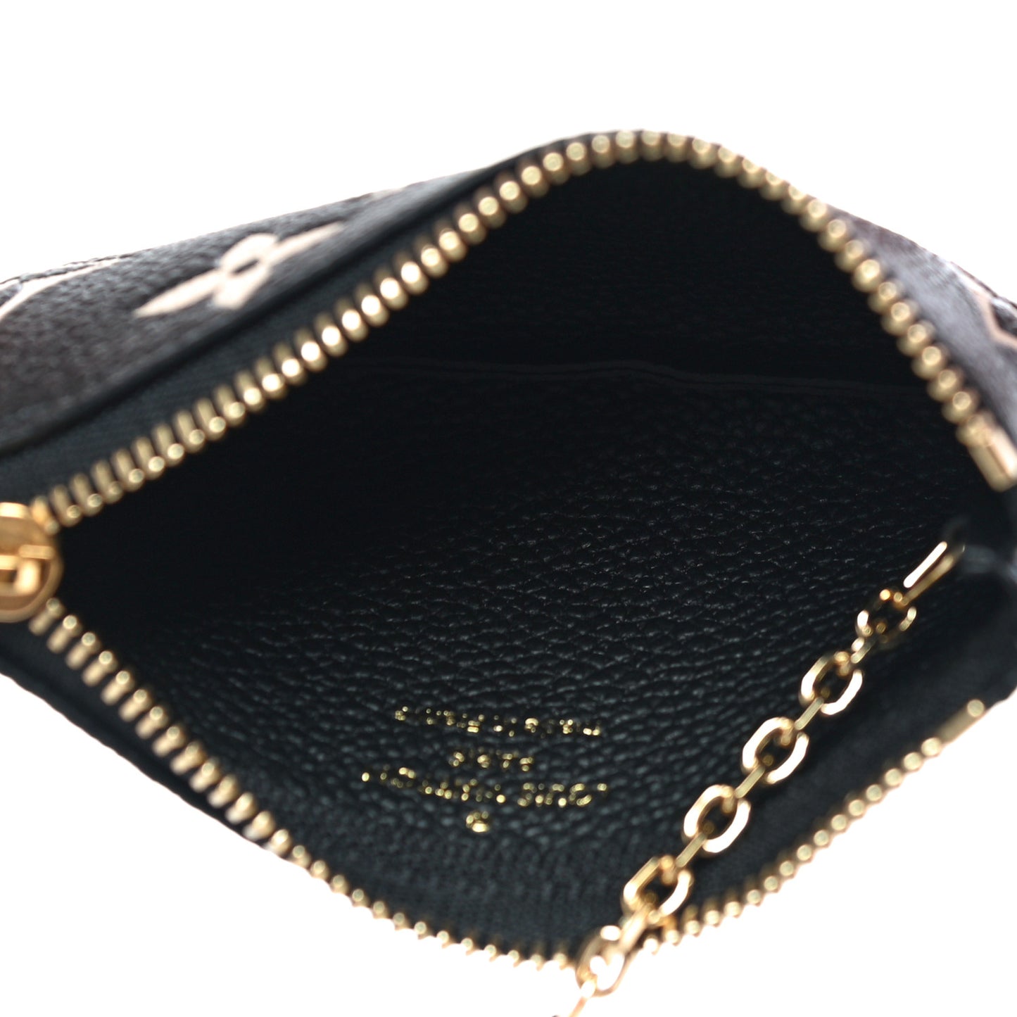 Empreinte Monogram Giant Key Pouch Black Beige