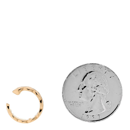 Chanel 18K Yellow Gold Coco Crush Single Ear Cuff Earring 2 of 6