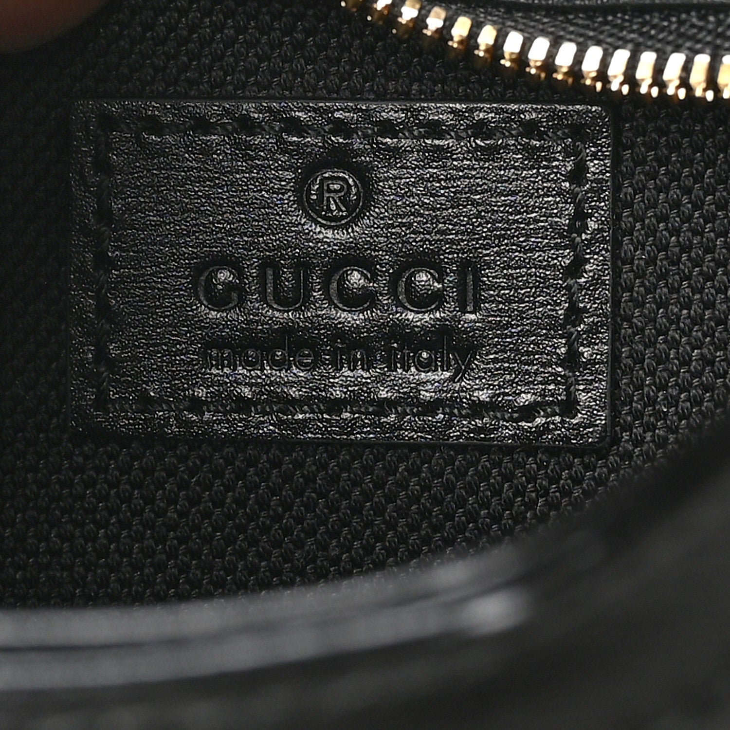Gucci Calfskin Mini Moon Side Shoulder Bag Black 6 of 10