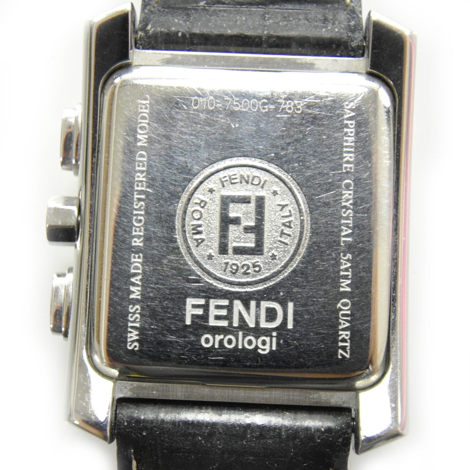 Fendi Stainless Steel Alligator 32mm Orologi Quartz Watch Black 6 of 7