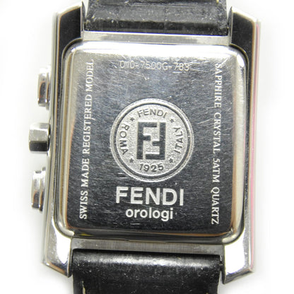 Fendi Stainless Steel Alligator 32mm Orologi Quartz Watch Black 6 of 7