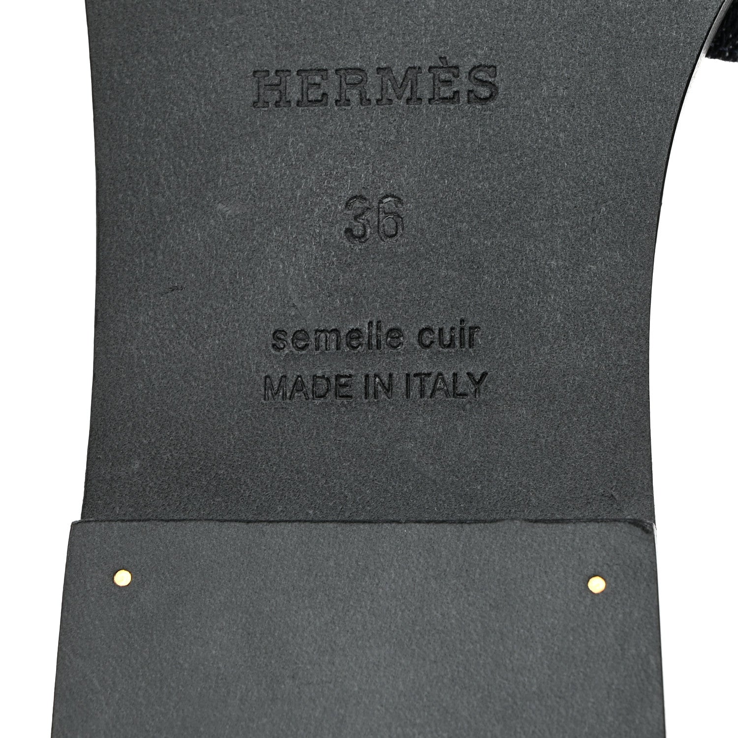 Hermes Denim Canvas Oran Sandals 36 Bleu Brut 8 of 9