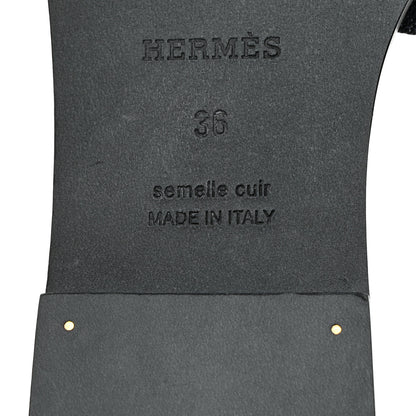 Hermes Denim Canvas Oran Sandals 36 Bleu Brut 8 of 9