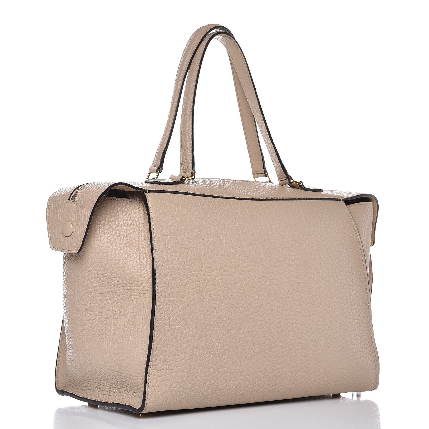 Celine Bullhide Calfskin Small Ring Bag Dune 3 of 16