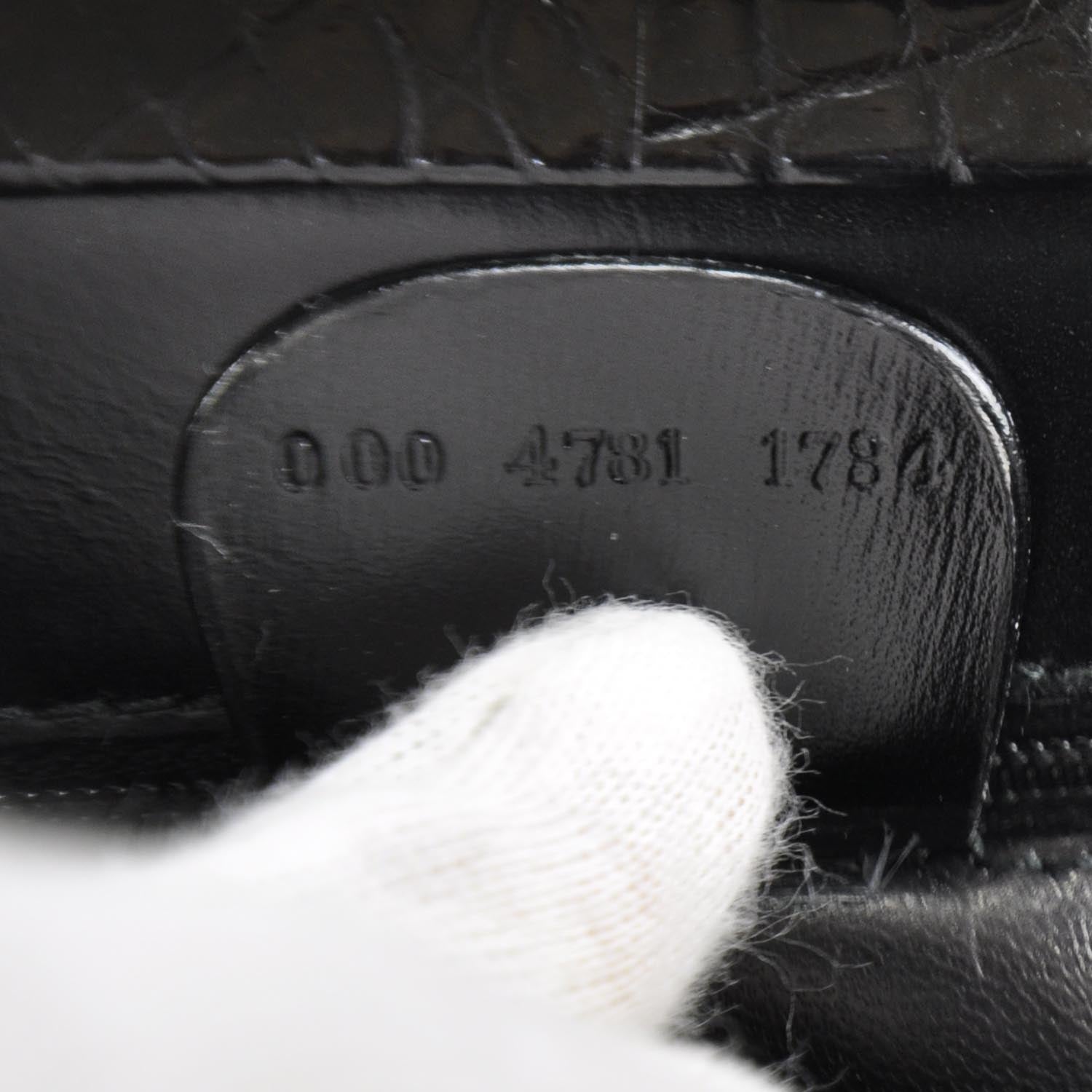 Gucci Crocodile Frame Bag Black 9 of 9