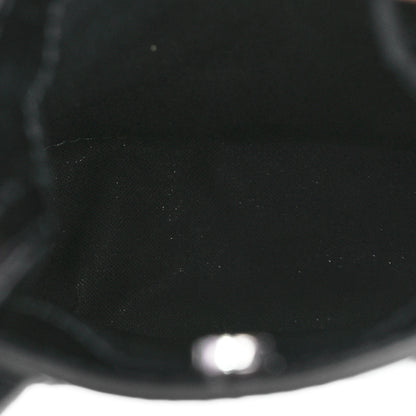 Balenciaga Calfskin Crocodile Embossed Logo Shopping Phone Holder Bag Black 5 of 10