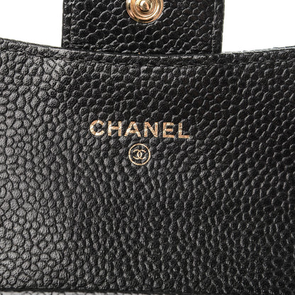 Chanel Caviar Quilted Flap Card Holder Black 6 of 8
