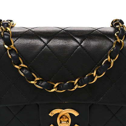 Chanel Lambskin Quilted Mini Square Flap Bag Black 9 of 11
