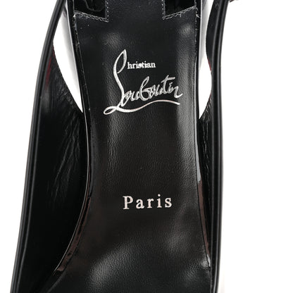Christian Louboutin Patent So Jane Sling 55 Pump 41 Black 7 of 9