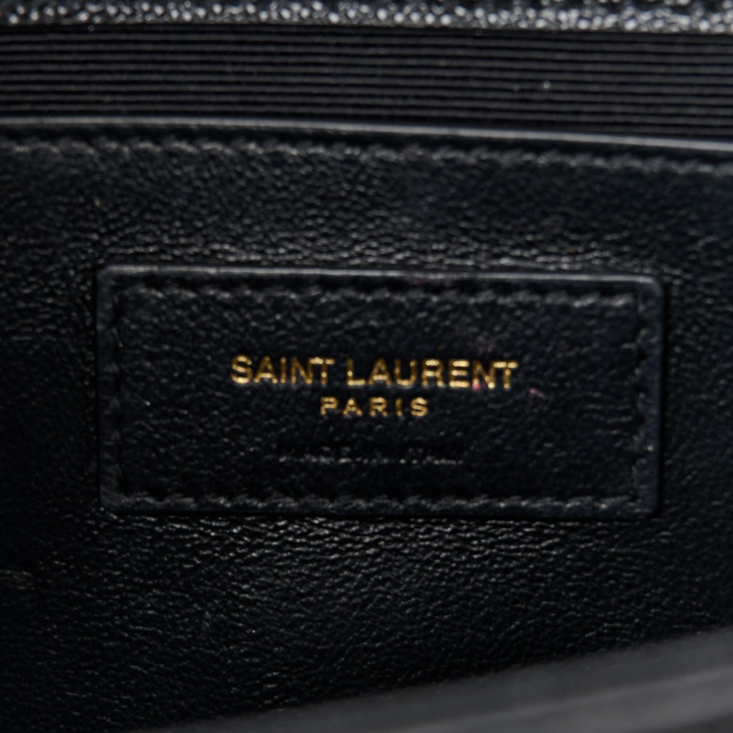 Grain De Poudre Medium Classic Monogram Kate Satchel Black