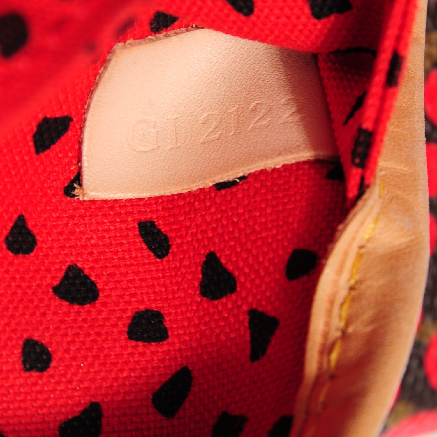 Louis Vuitton Monogram Kusama Waves Neverfull MM Red 7 of 7