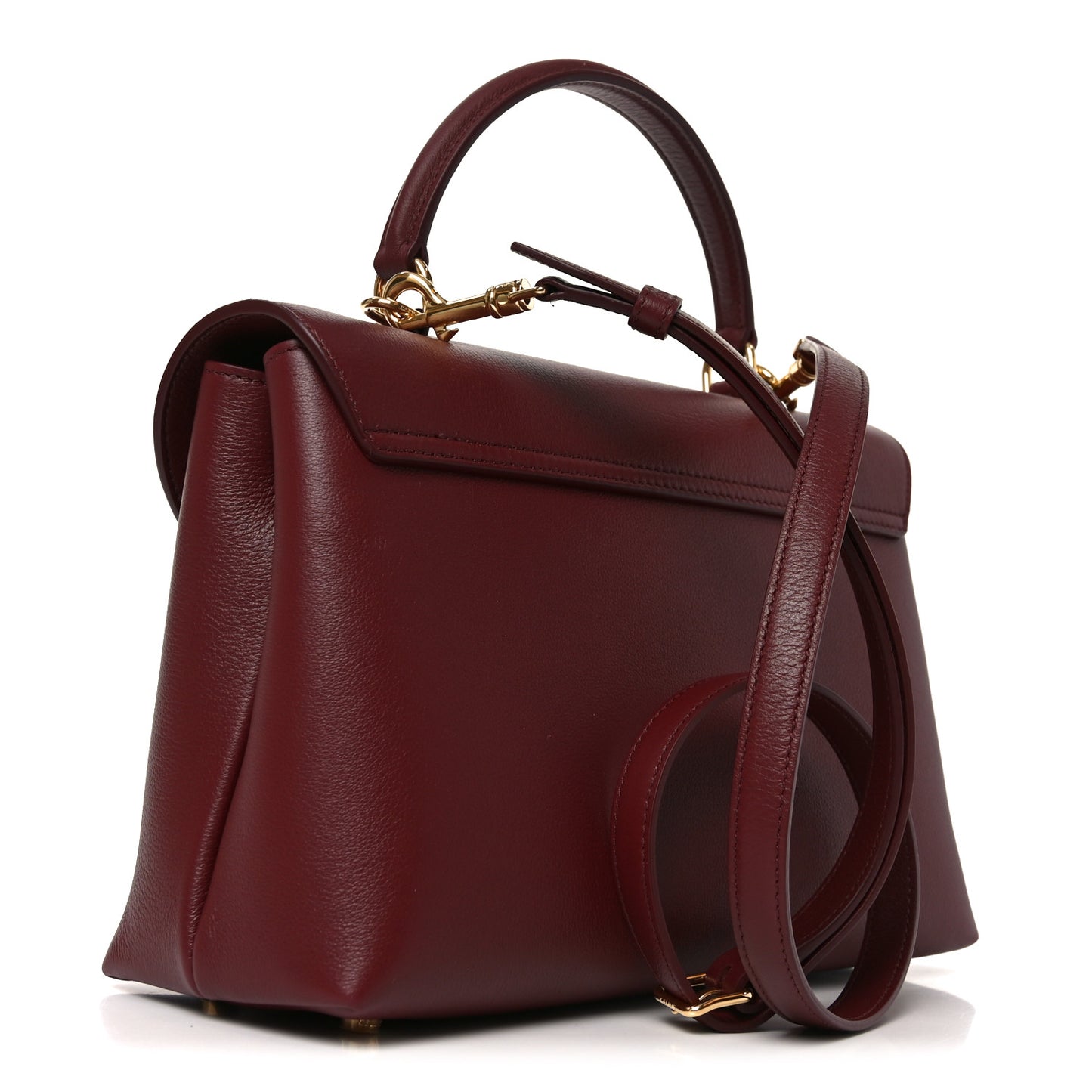 Supple Grained Calfskin Medium Nino Light Burgundy