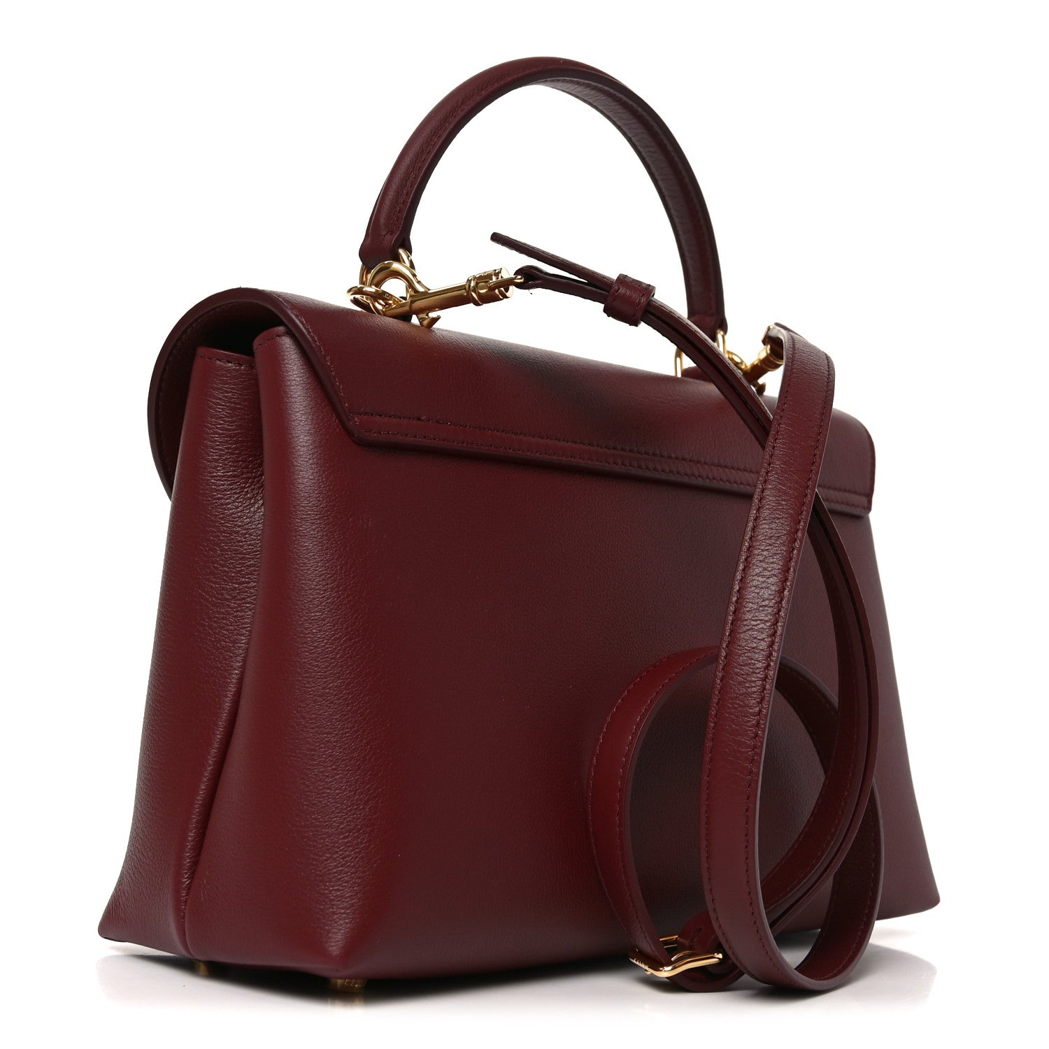 Celine Supple Grained Calfskin Medium Nino Light Burgundy 2 of 8