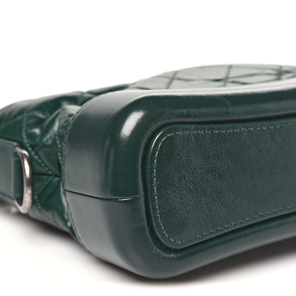 Chanel Aged Calfskin Quilted Small Gabrielle Hobo Dark Green 9 of 10