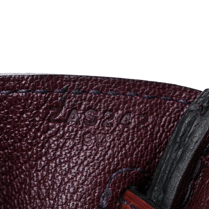 Hermes Togo Matte Alligator Birkin Touch 25 Rouge Sellier Bourgogne 7 of 10