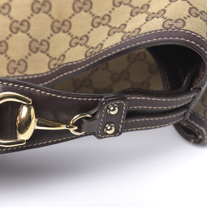 Gucci Monogram Large Wave Hobo Dark Brown 14 of 15