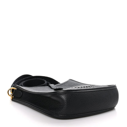 Hermes Taurillon Clemence Evelyne TPM Black 4 of 9