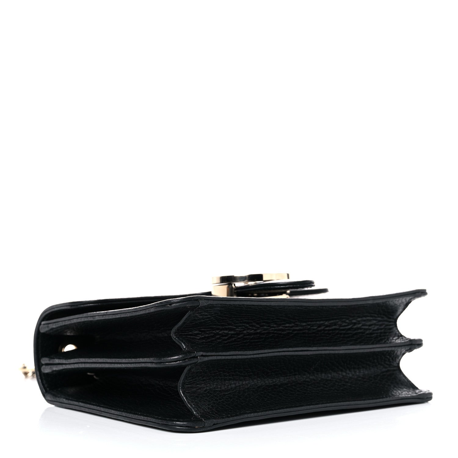 Gucci Dollar Calfskin Small Interlocking G Shoulder Bag Black 4 of 15