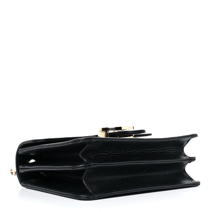 Gucci Dollar Calfskin Small Interlocking G Shoulder Bag Black 4 of 15