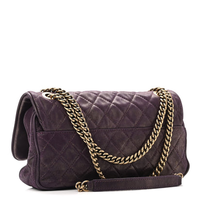 Chanel Iridescent Calfskin Quilted Small Shiva Flap Purple 3 of 11
