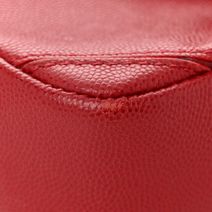 Chanel Caviar Macro Chevron Small Single Flap Red 11 of 11