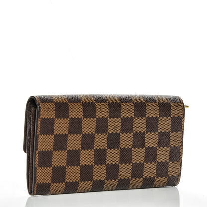 Louis Vuitton Damier Ebene Sarah Wallet 3 of 7