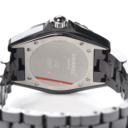 Chanel Stainless Steel Ceramic 41mm J12 GMT Automatic Watch Black 4 of 5