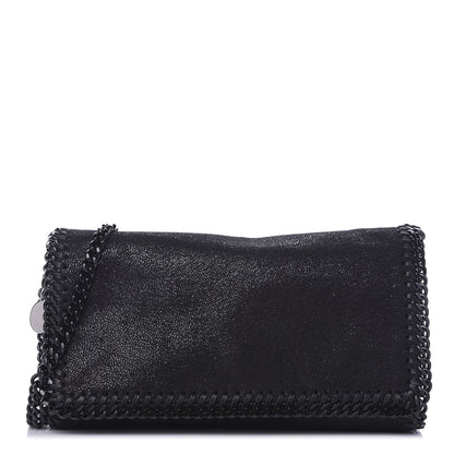Stella McCartney Shaggy Deer Falabella Crossbody Clutch Black 1 of 9
