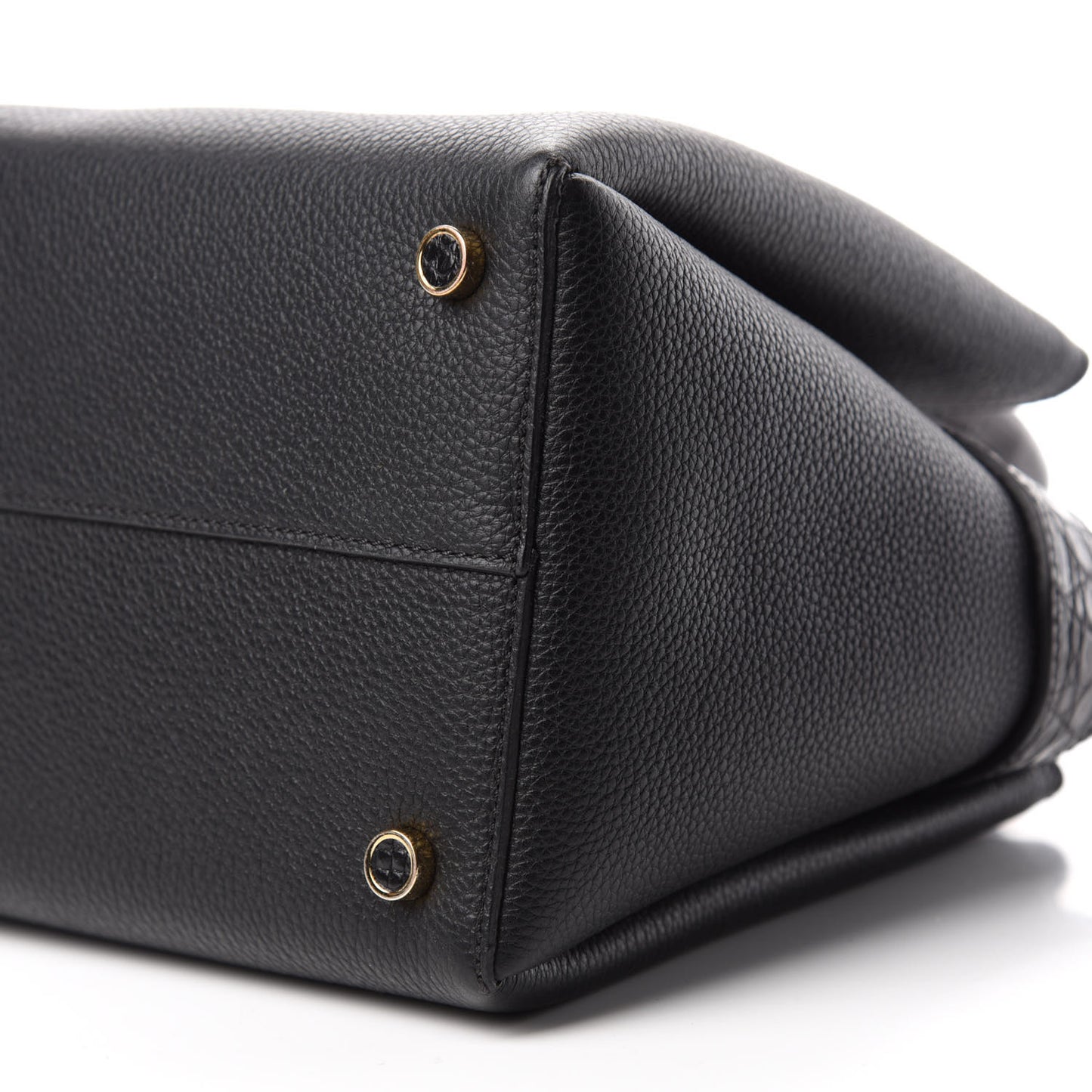 Calfskin Crocodile Cristie Satchel Black