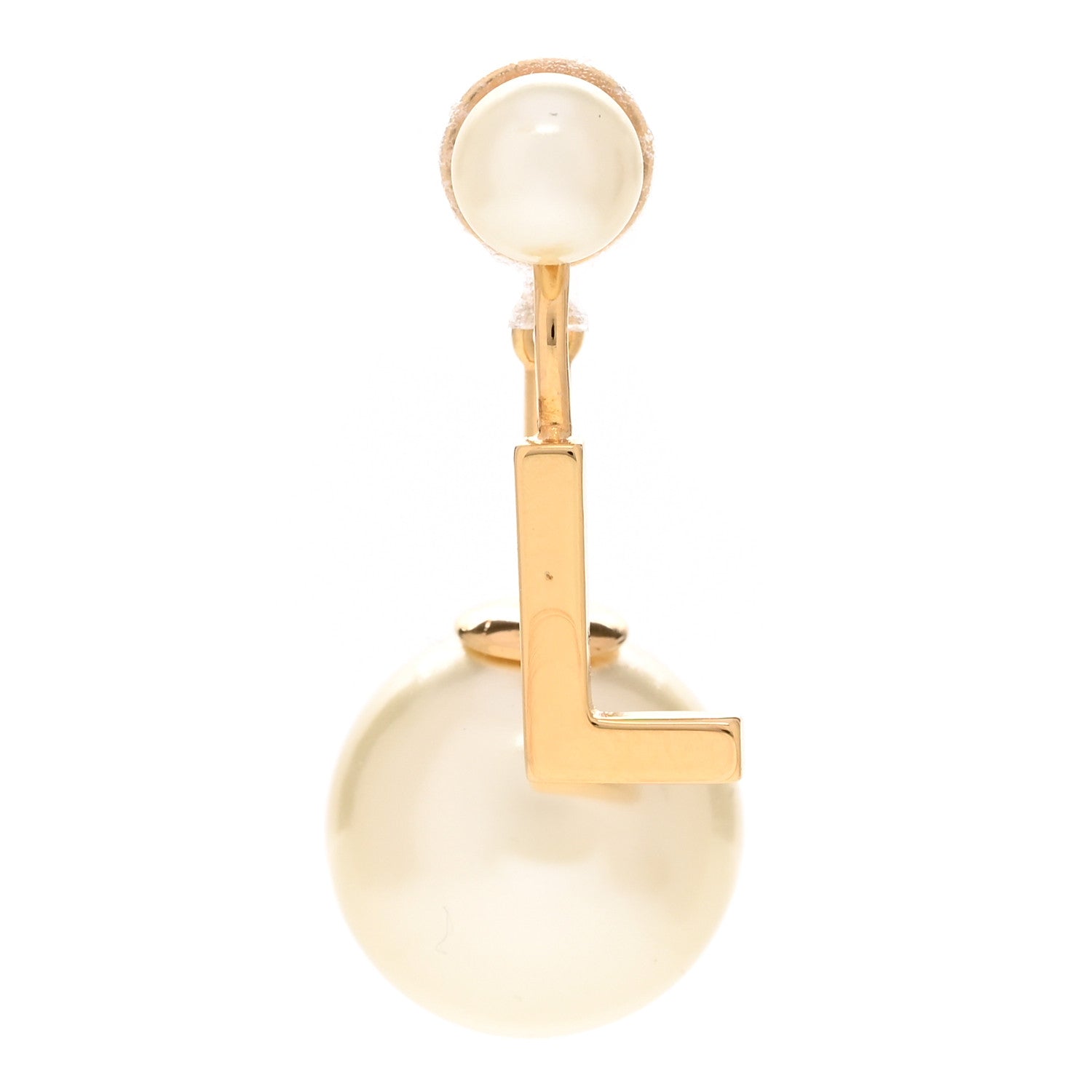 Christian Dior Pearl My ABCDior L Tribale Earring Gold 1 of 4