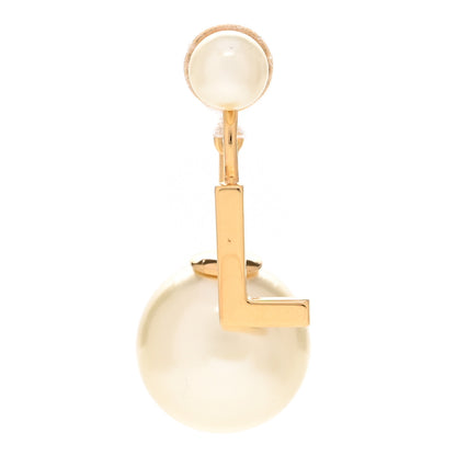 Christian Dior Pearl My ABCDior L Tribale Earring Gold 1 of 4
