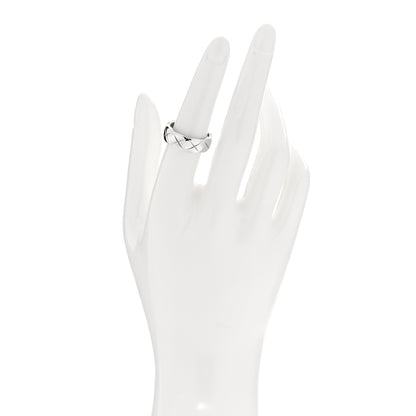 Chanel 18K White Gold Small Coco Crush Ring 54 7 2 of 4