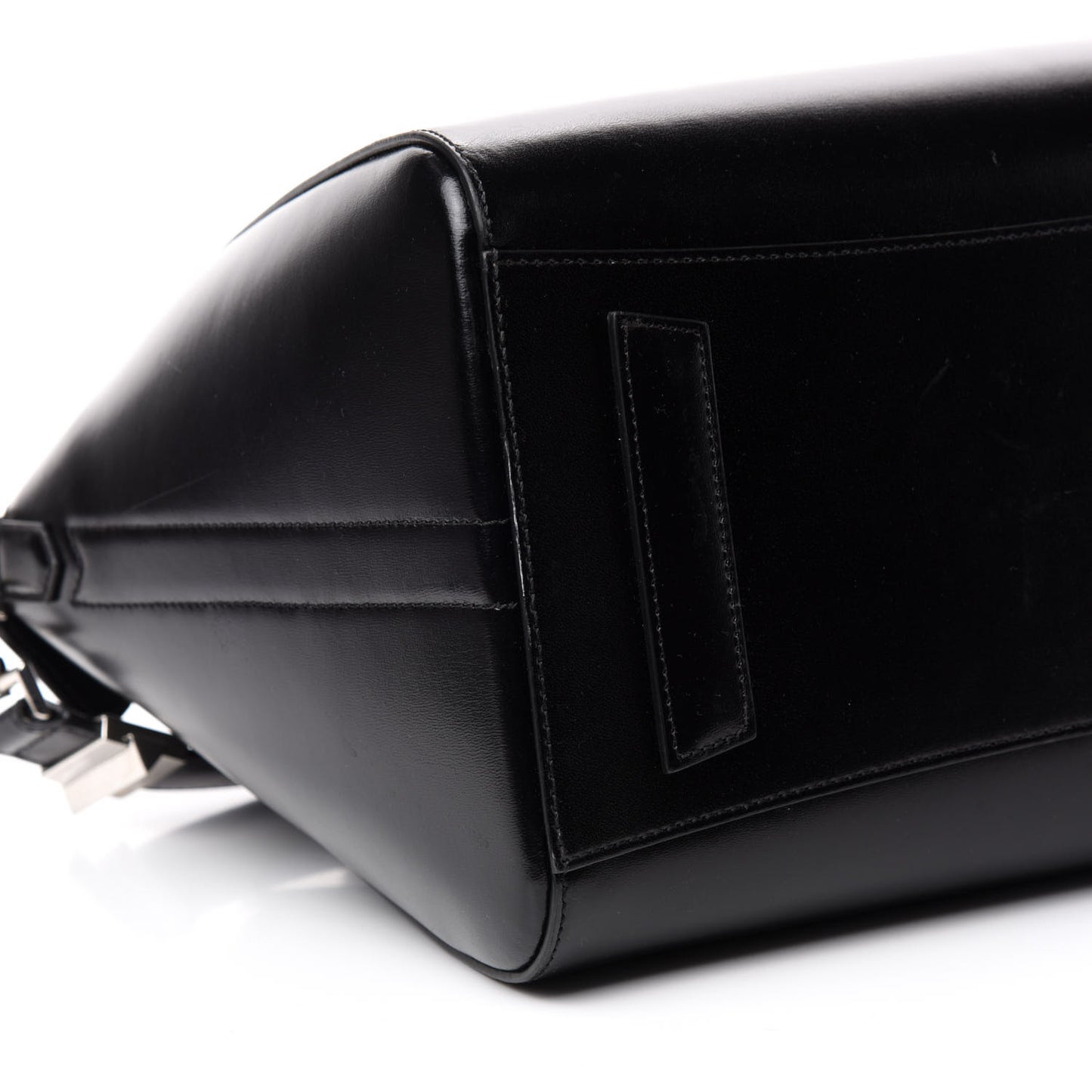Shiny Lord Calfskin Medium Antigona Black