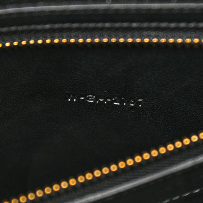 Celine Nubuck Drummed Calfskin Mini Bi-Color Luggage Black White 7 of 12