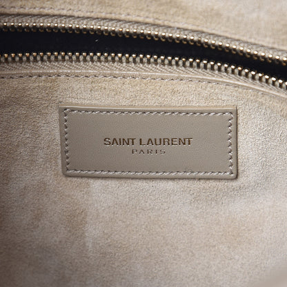 Saint Laurent Calfskin Classic Duffle 6 Beige Vintage 6 of 13