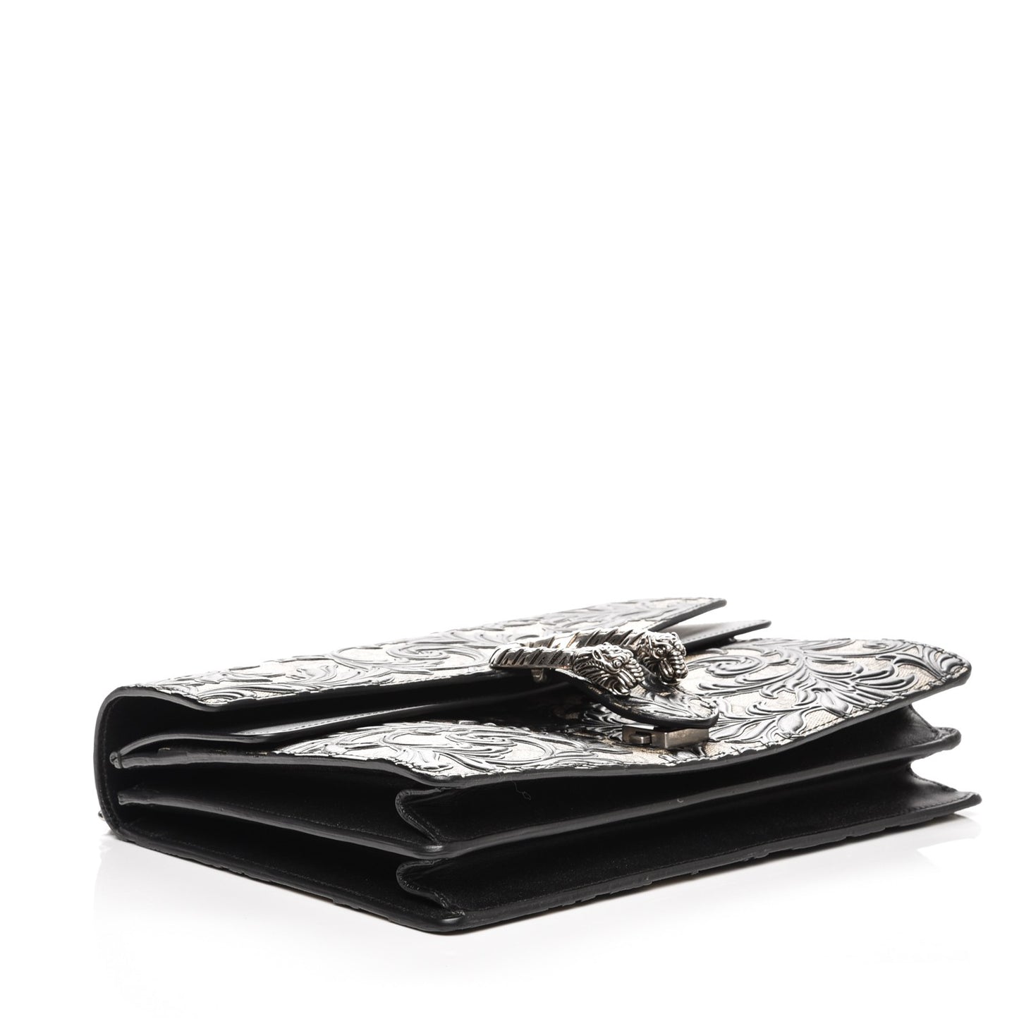 GG Supreme Monogram Arabesque Medium Dionysus Shoulder Bag Black