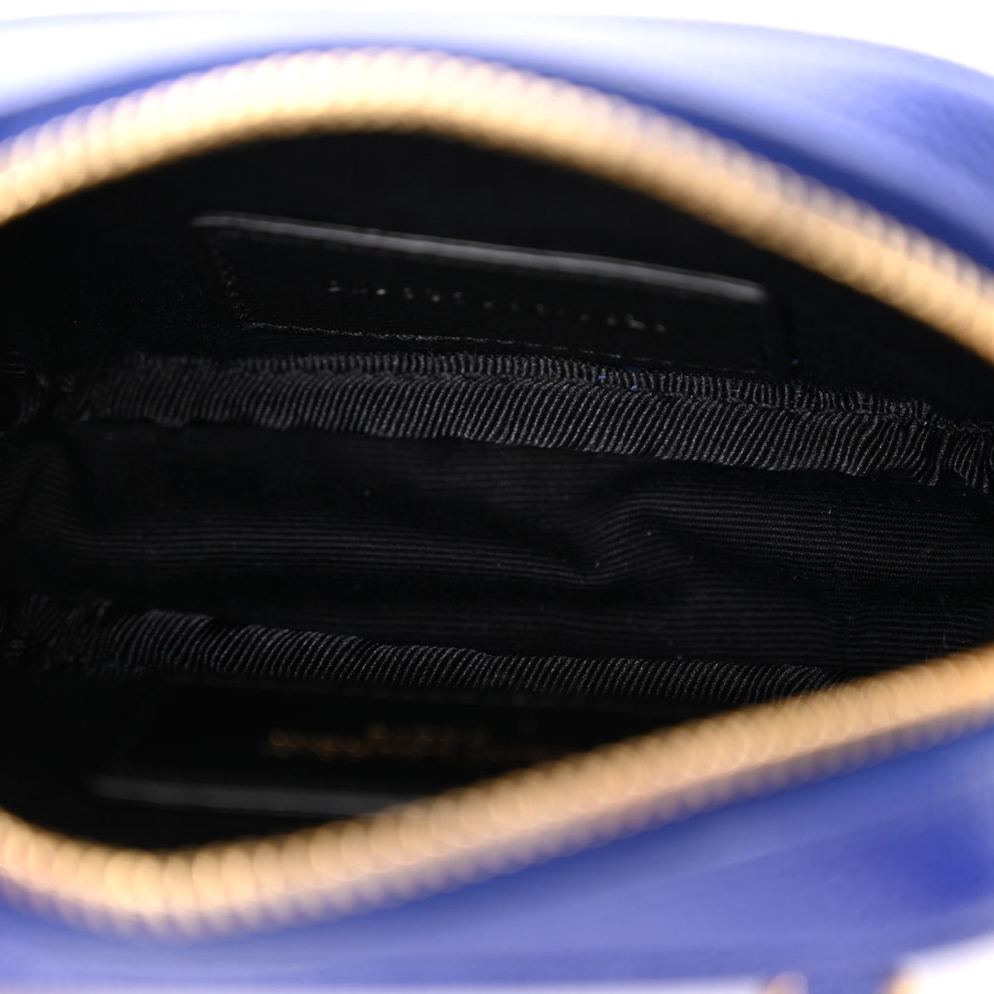 Grain De Poudre Matelasse Monogram Baby Lou Camera Bag Sapphire Blue