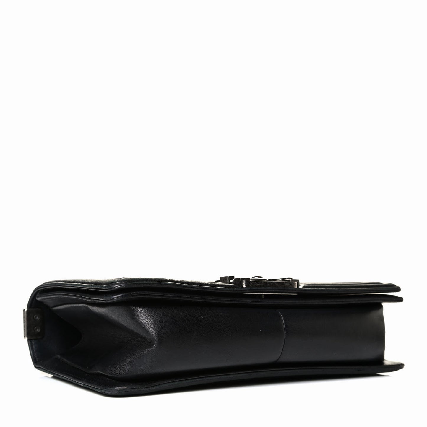 Lambskin Quilted Medium Boy Flap Black