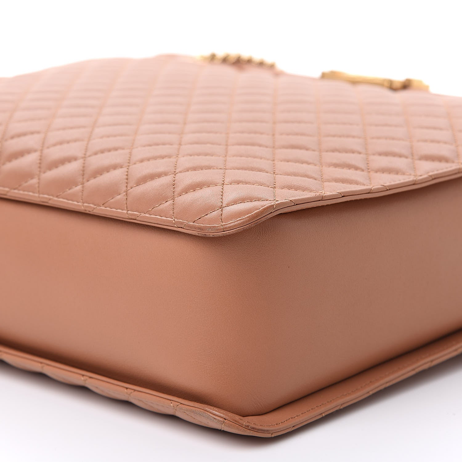 Chanel Calfskin Quilted Large Boy Tote Camel 9 of 15